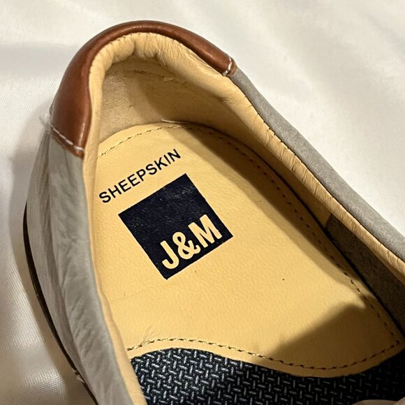 NWOT Johnston & Murphy McGuffey Woven Slip-On Loafers | Gray | Men's 11.5M - Picture 8 of 9